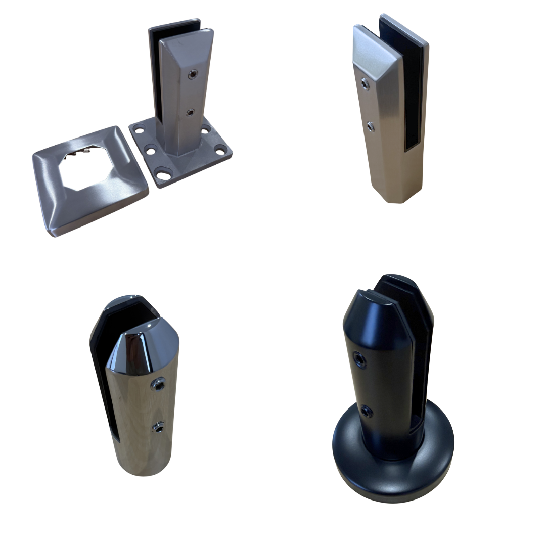 180mm High Spigots (Stair) for 12mm Glass