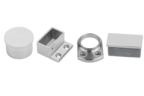 End Caps & Wall Flanges - Glass Balustrade