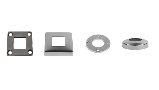 Base Plates & Covers - Wire Balustrade