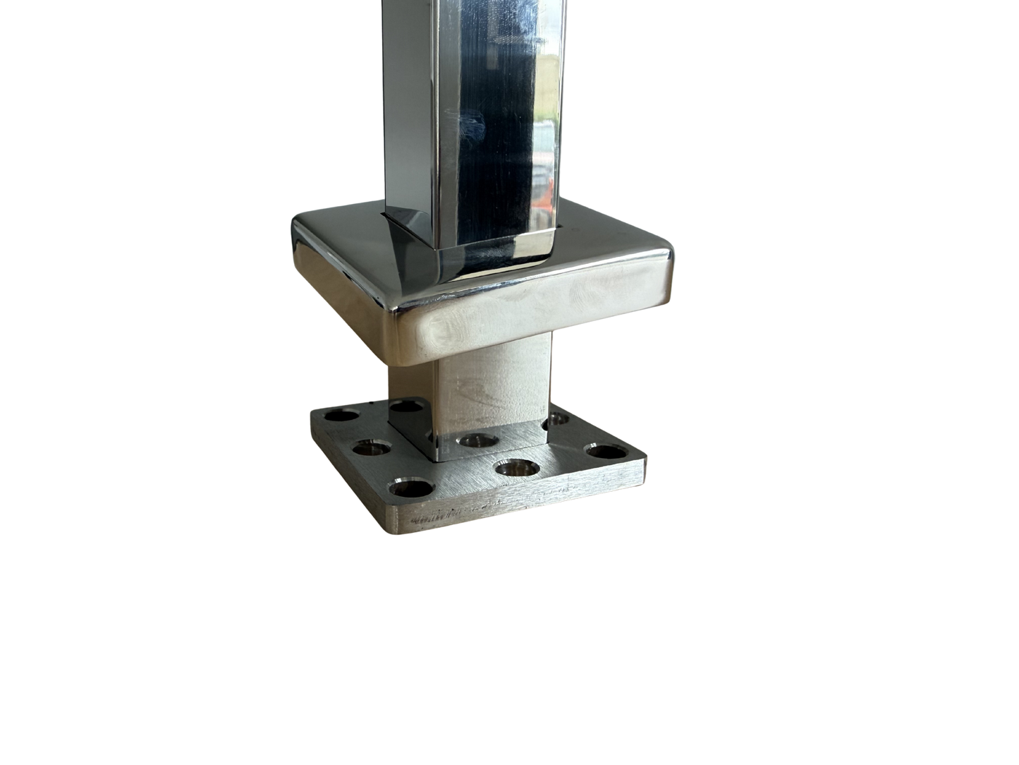 Plain Post 38x38mm post with Base Plate - 985mm