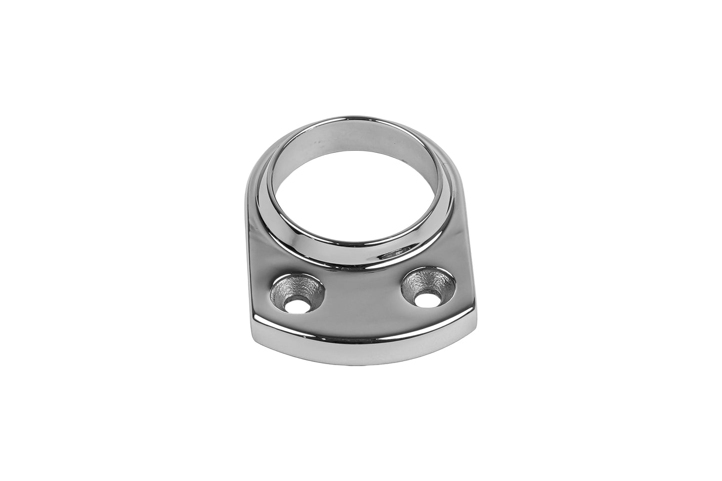 38mm round wall flange mirror finish