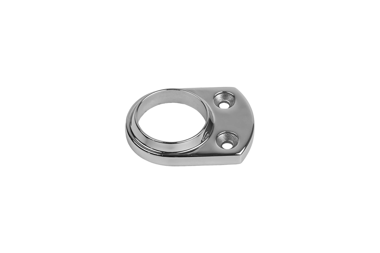 38mm round wall flange mirror finish