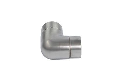 50mm dia 90 degree elbow brushed finish
