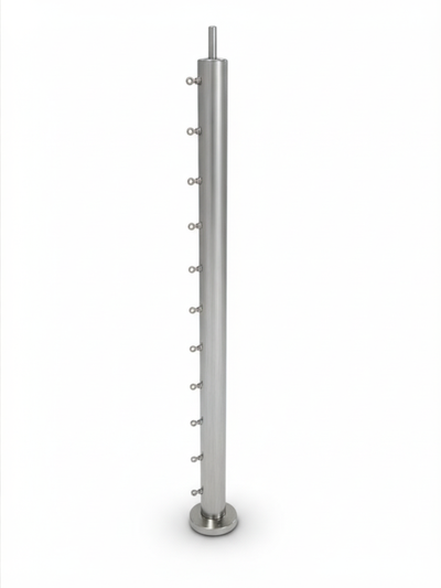 Ø50mm Round End Post with Eye Bolts (Flat area)