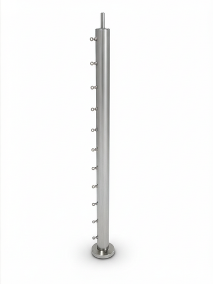 Ø50mm Round End Post with Eye Bolts (Flat area)