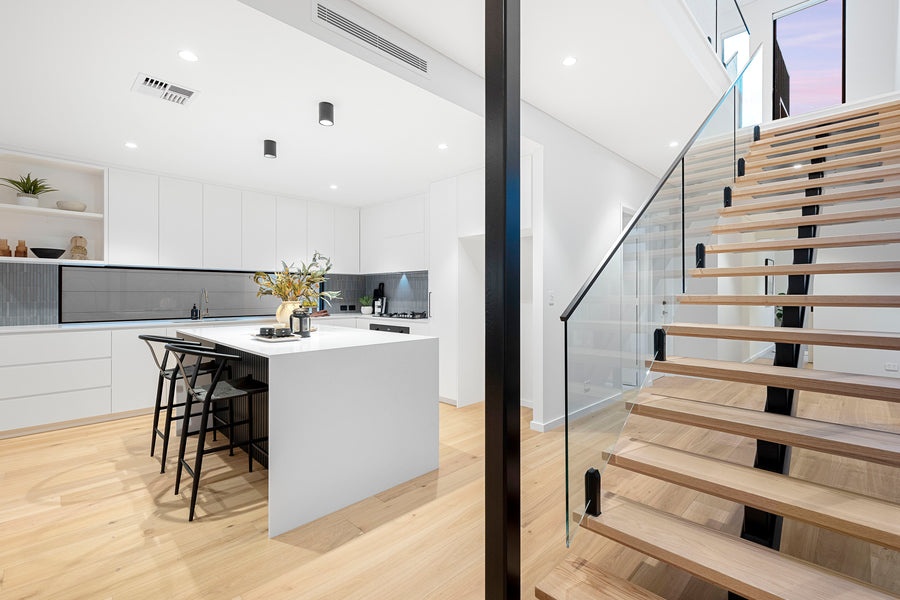 Straight floating stair, South Perth